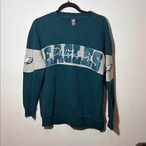 Women’s Philadelphia Eagles Green Crewneck Sz M